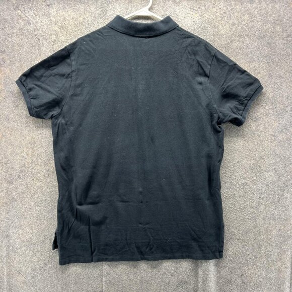Polo Ralph Lauren Polo Shirt Mens XL Black Custom Fit Purple Pony Logo - Picture 2 of 11